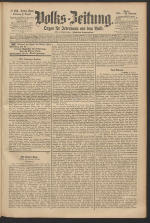 Volks-Zeitung vom 06.08.1878