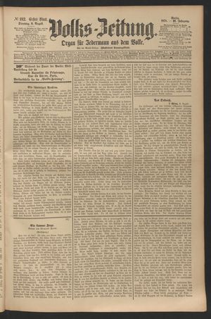 Volks-Zeitung vom 06.08.1878