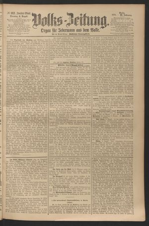 Volks-Zeitung vom 06.08.1878