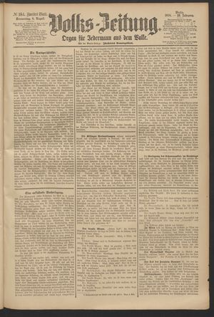 Volks-Zeitung on Aug 8, 1878