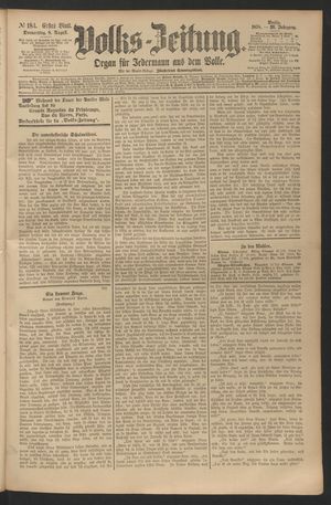 Volks-Zeitung on Aug 8, 1878