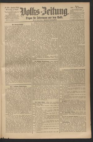 Volks-Zeitung on Aug 8, 1878