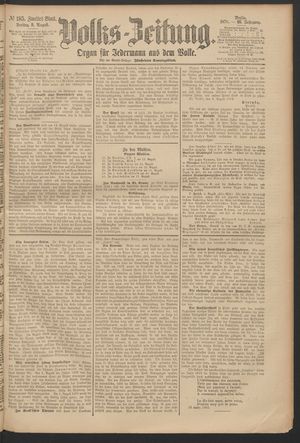 Volks-Zeitung on Aug 9, 1878
