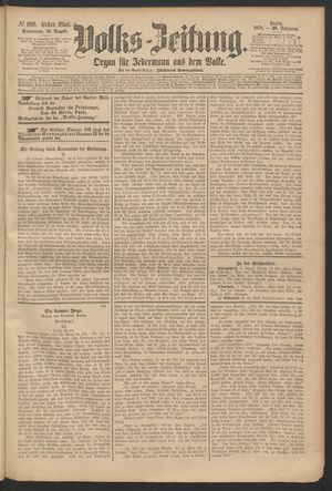 Volks-Zeitung vom 10.08.1878