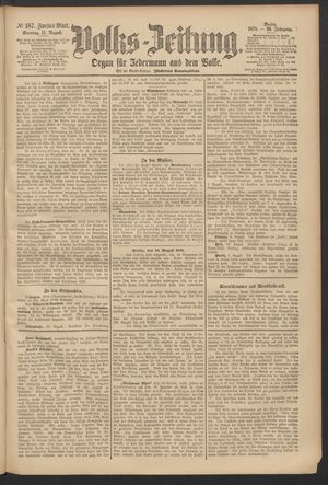 Volks-Zeitung vom 11.08.1878