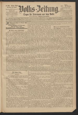 Volks-Zeitung vom 13.08.1878