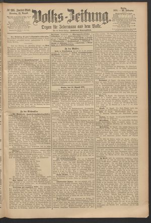 Volks-Zeitung vom 13.08.1878