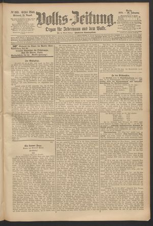 Volks-Zeitung vom 14.08.1878