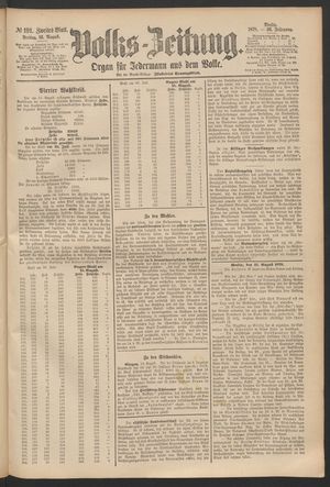 Volks-Zeitung vom 16.08.1878