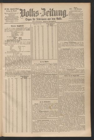 Volks-Zeitung vom 16.08.1878