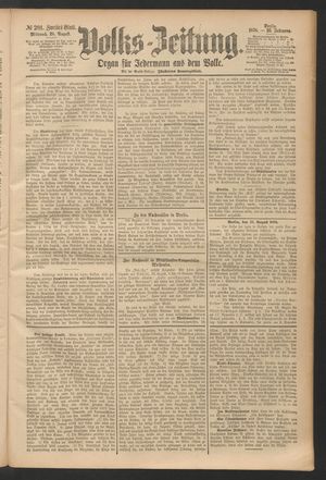 Volks-Zeitung vom 28.08.1878