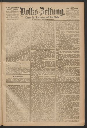 Volks-Zeitung vom 01.09.1878