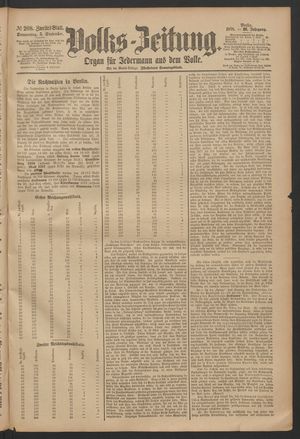 Volks-Zeitung on Sep 5, 1878