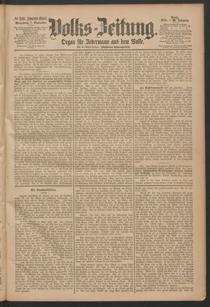 Volks-Zeitung vom 07.09.1878