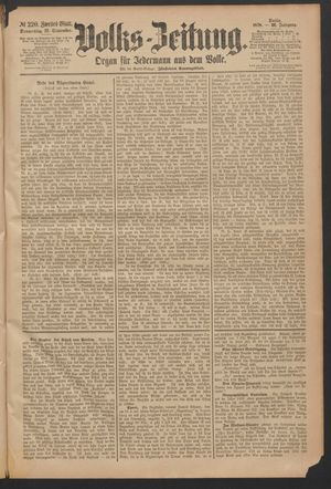 Volks-Zeitung vom 19.09.1878