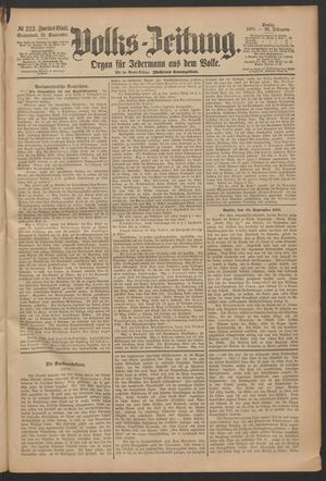 Volks-Zeitung vom 21.09.1878