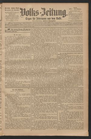 Volks-Zeitung vom 21.09.1878