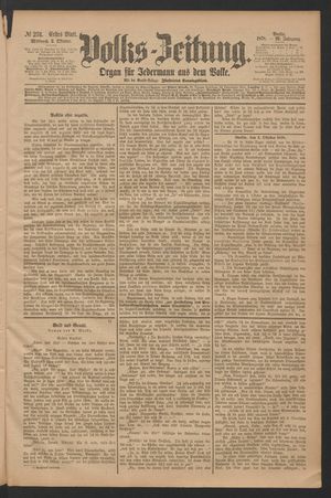 Volks-Zeitung on Oct 2, 1878