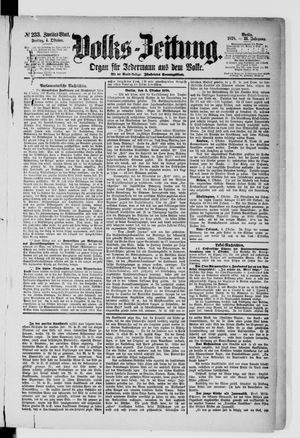Volks-Zeitung vom 04.10.1878