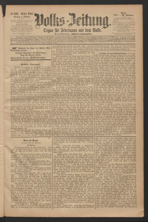 Volks-Zeitung vom 04.10.1878