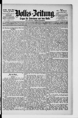 Volks-Zeitung on Oct 10, 1878