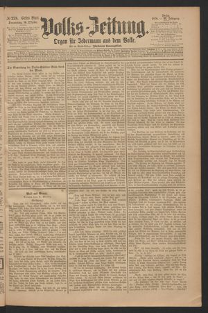 Volks-Zeitung on Oct 10, 1878