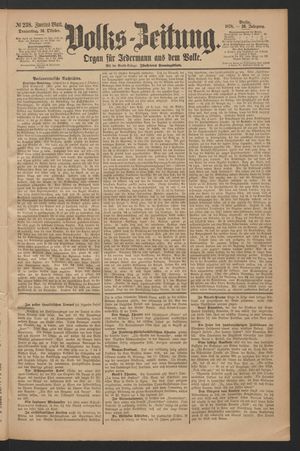 Volks-Zeitung on Oct 10, 1878