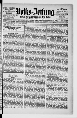 Volks-Zeitung on Oct 11, 1878