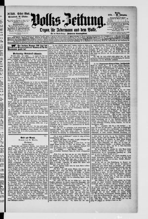 Volks-Zeitung vom 12.10.1878