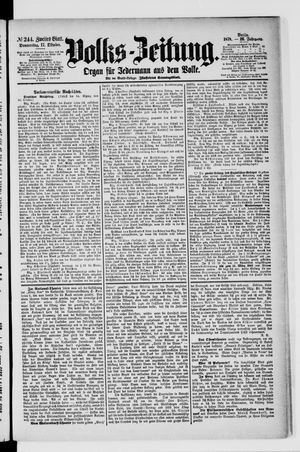 Volks-Zeitung vom 17.10.1878