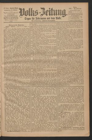Volks-Zeitung vom 17.10.1878