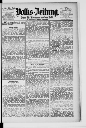 Volks-Zeitung on Oct 19, 1878