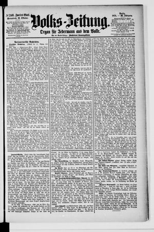 Volks-Zeitung on Oct 19, 1878