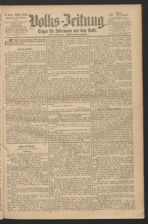 Volks-Zeitung on Oct 19, 1878