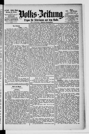Volks-Zeitung on Oct 20, 1878