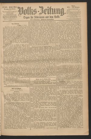 Volks-Zeitung on Oct 20, 1878