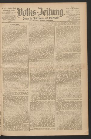 Volks-Zeitung on Oct 20, 1878
