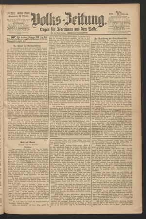 Volks-Zeitung vom 26.10.1878
