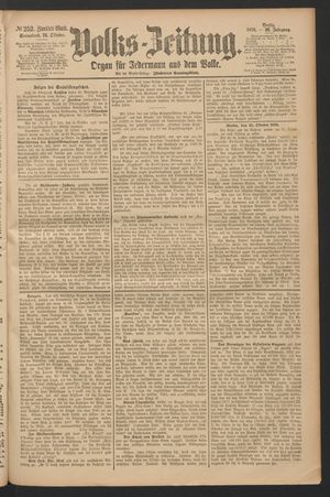 Volks-Zeitung vom 26.10.1878