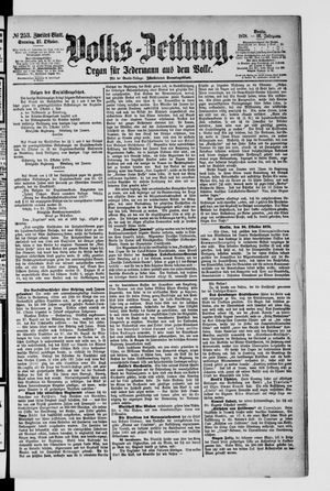 Volks-Zeitung vom 27.10.1878