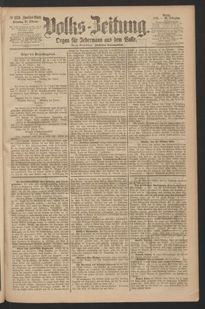 Volks-Zeitung vom 27.10.1878