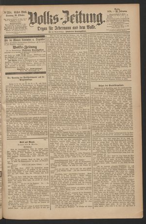 Volks-Zeitung vom 29.10.1878