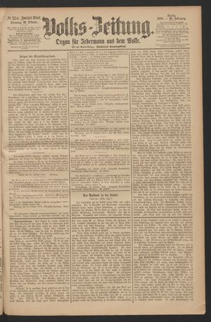 Volks-Zeitung vom 29.10.1878