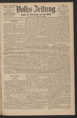 Volks-Zeitung vom 30.10.1878