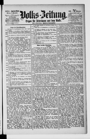 Volks-Zeitung on Nov 1, 1878