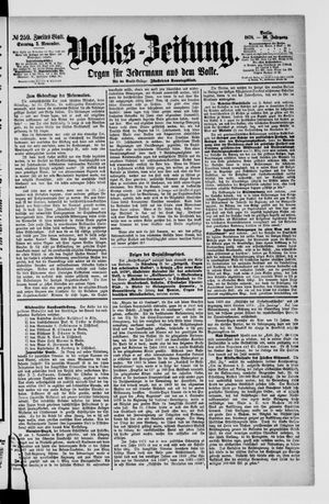 Volks-Zeitung vom 03.11.1878