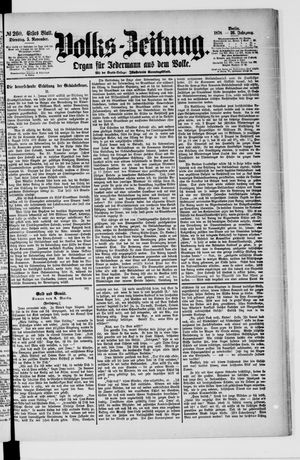Volks-Zeitung on Nov 5, 1878