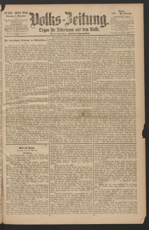 Volks-Zeitung on Nov 5, 1878