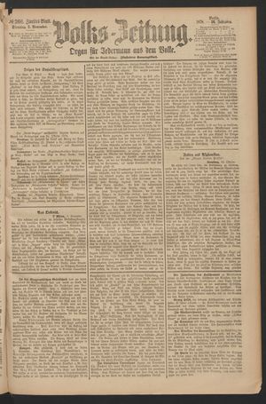 Volks-Zeitung on Nov 5, 1878