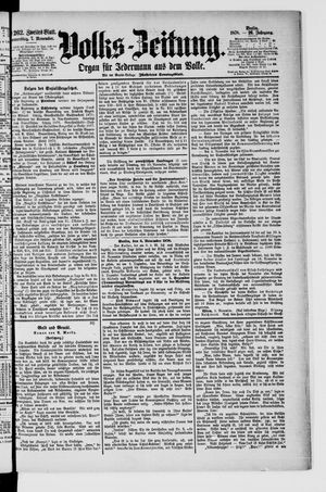 Volks-Zeitung vom 07.11.1878